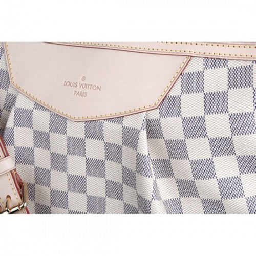 N41112 Siracusa MM Crossbody Bag Damier Azur Canvas