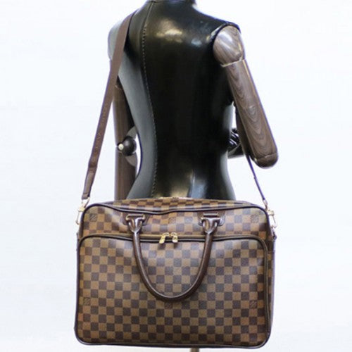 N23252 Icare Briefcase Damier Ebene Canvas
