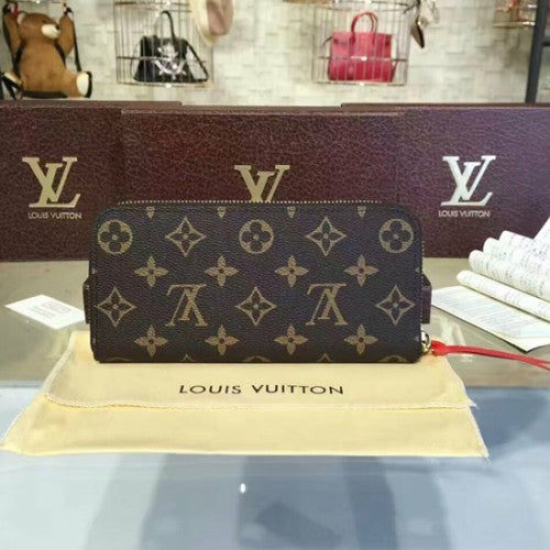 M60743 Clemence Wallet Monogram Canvas