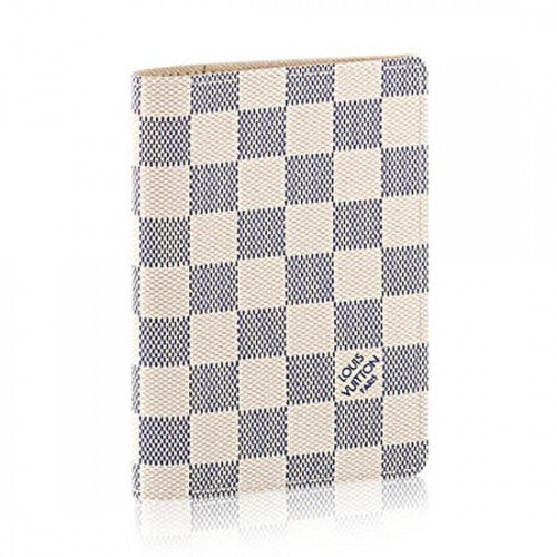 N60032 Passport Cover Damier Azur Canvas
