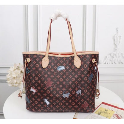 M44459 Neverfull MM Shoulder Monogram Canvas