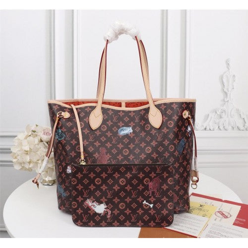 M44459 Neverfull MM Shoulder Monogram Canvas