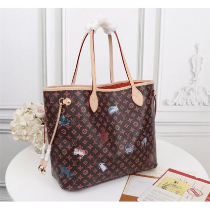 M44459 Neverfull MM Shoulder Monogram Canvas