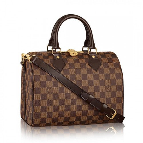 M41112 Speedy BandouliereTote Bag Checker Canvas. SIZE 30/35CM