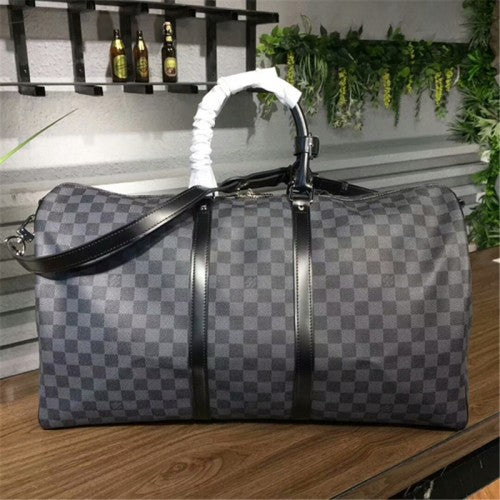 N41413 Keepall Bandouliere 55 Duffel Bag Damier Graphite Canvas