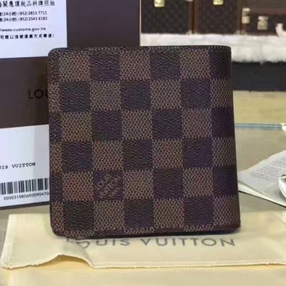 N61675 Marco Wallet Damier Ebene Canvas