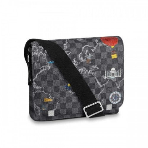 DISTRICT PM N40238 Damier Graphite Canvas