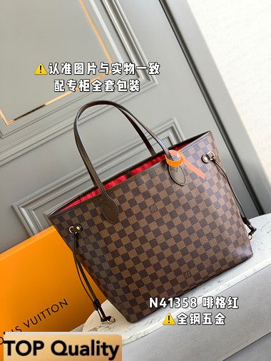 M40995 Neverfull Shoulder Bag Damier Canvas MM/GM