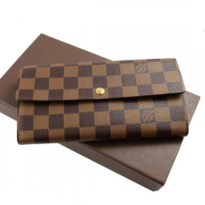 N61734 Sarah Wallet Damier Ebene Canvas