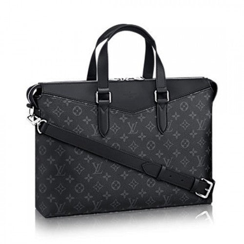 M40566 Briefcase Explorer Briefcase Monogram Eclipse Canvas