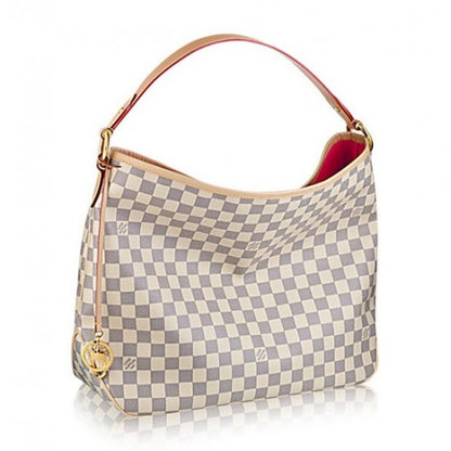 N41448 Delightful MM Hobo Bag Damier Azur Canvas