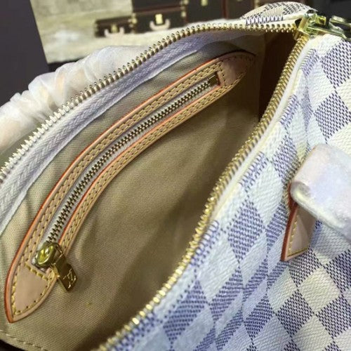 N41374 Speedy Bandouliere 25 Tote Bag Damier Azur Canvas