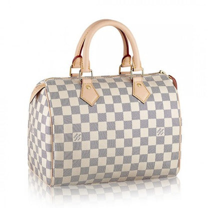 N41371 Speedy 25 Tote Bag Damier Azur Canvas