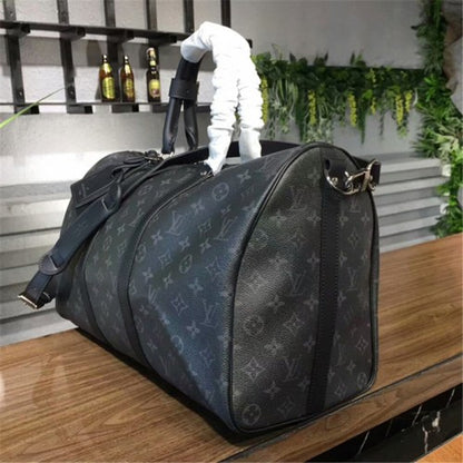 M40569 Keepall Bandouliere 45 Duffel Bag Monogram Eclipse Canvas