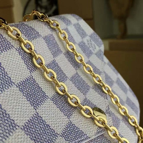 N63106 Pochette Felicie Chain Wallet Damier Azur Canvas