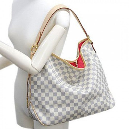 N41448 Delightful MM Hobo Bag Damier Azur Canvas