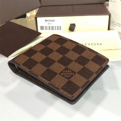 N60895 Multiple Wallet Damier Ebene Canvas