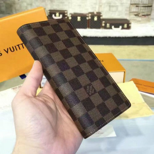 N60017 Brazza Wallet Damier Ebene Canvas