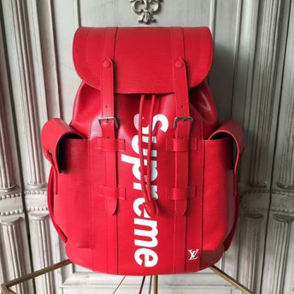 Supreme M53414 Christopher PM Backpack Epi Leather