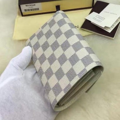 N63068 Alexandra Wallet Damier Azur Canvas