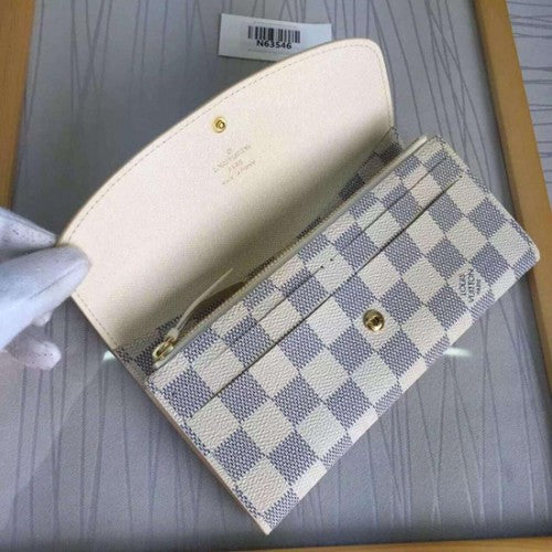 N63546 Emilie Wallet Damier Azur Canvas