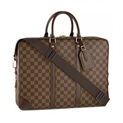 N41122 Porte-Documents Voyage GM Briefcase Damier Ebene Canvas