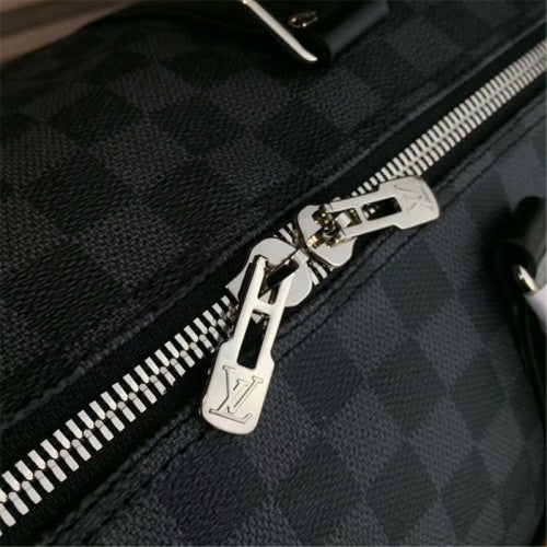 N41413 Keepall Bandouliere 55 Duffel Bag Damier Graphite Canvas