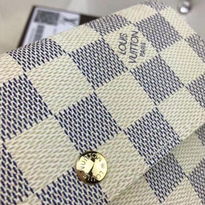 N63068 Alexandra Wallet Damier Azur Canvas