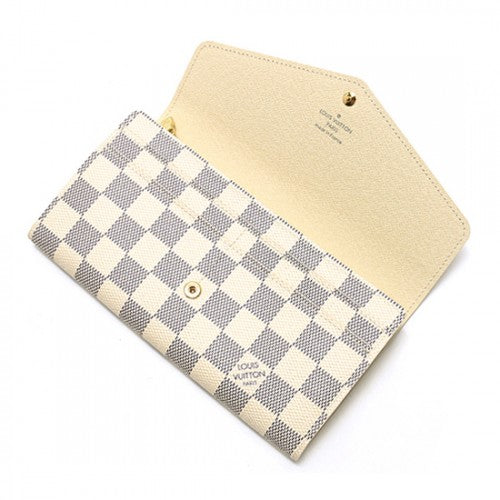 N63208 Sarah Wallet Damier Azur Canvas