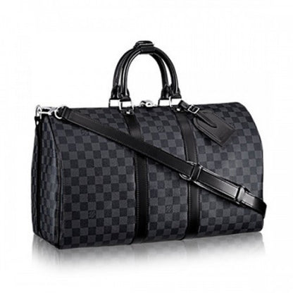 N41418 Keepall Bandouliere 45 Duffel Bag Damier Graphite Canvas