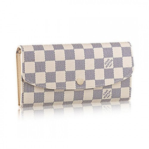 N63546 Emilie Wallet Damier Azur Canvas