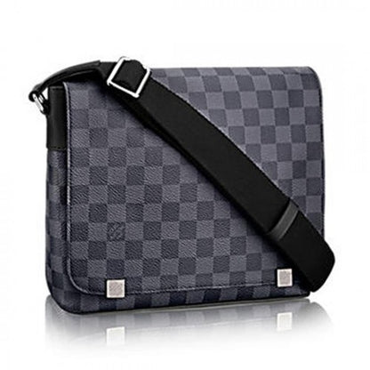 N41028 District PM Messenger Bag Damier Graphite Canvas