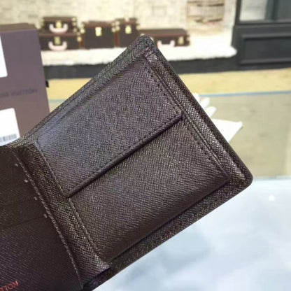 N61675 Marco Wallet Damier Ebene Canvas