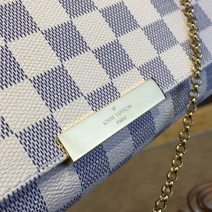 N41275 Favorite MM Damier Azur Canvas