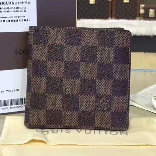 N61675 Marco Wallet Damier Ebene Canvas