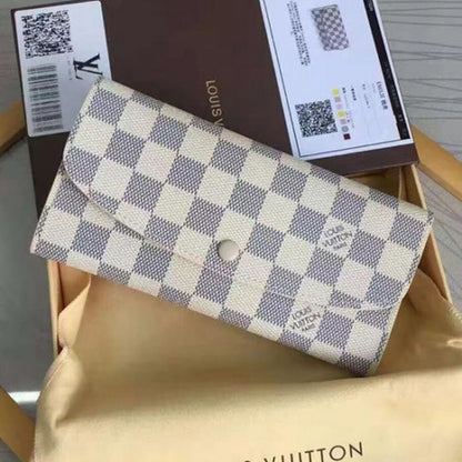 N63546 Emilie Wallet Damier Azur Canvas