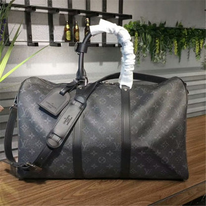 M40569 Keepall Bandouliere 45 Duffel Bag Monogram Eclipse Canvas