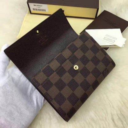 N63067 Alexandra Wallet Damier Ebene Canvas