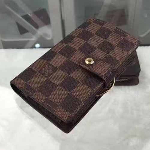 N61674 French Purse Damier Ebene Canvas