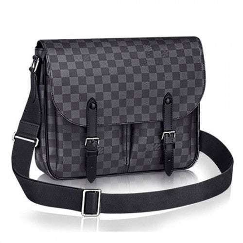 N41500 Christopher Messenger Bag Damier Graphite Canvas