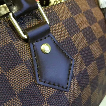 N41368 Speedy Bandouliere 25 Tote Bag Damier Ebene Canvas