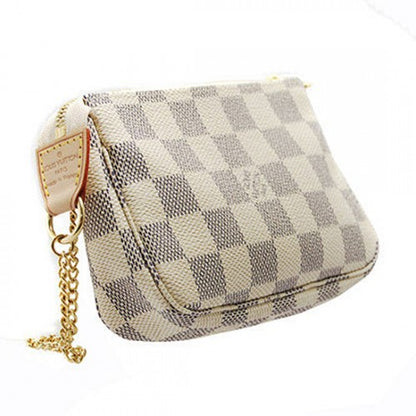 N58010 Mini Pochette Accessoires Damier Azur Canvas