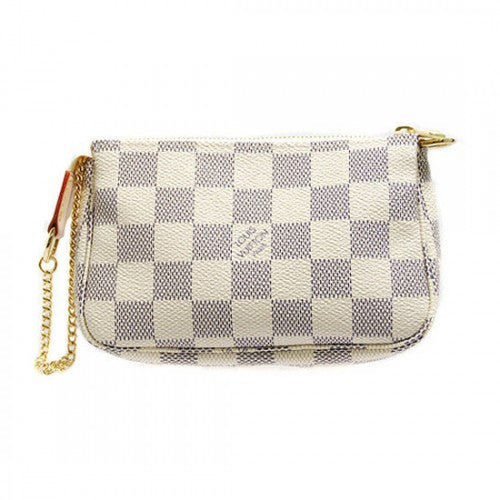 N58010 Mini Pochette Accessoires Damier Azur Canvas