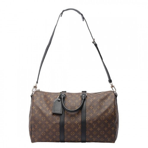 M56711 Keepall Bandouliere 45 Duffel Bag Monogram Macassar Canvas