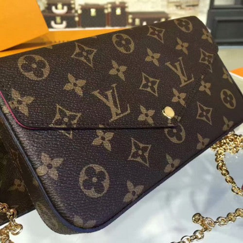 M61276 Pochette Felicie Chain Wallet Monogram Canvas