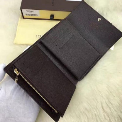 N63067 Alexandra Wallet Damier Ebene Canvas