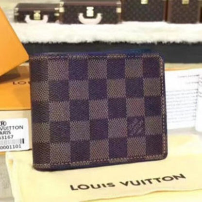 N63167 Multiple Wallet Damier Ebene Canvas