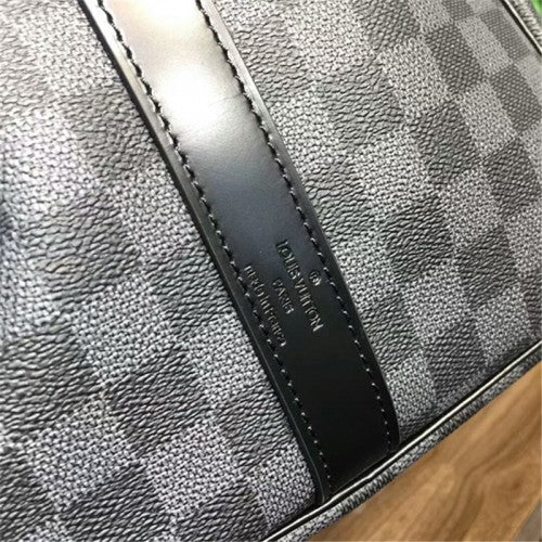 N41413 Keepall Bandouliere 55 Duffel Bag Damier Graphite Canvas