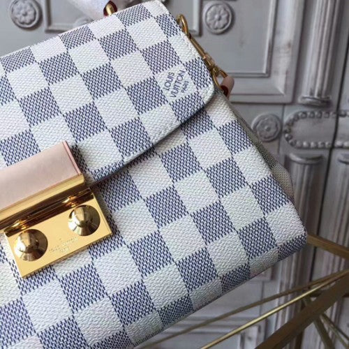 N41581 Croisette Crossbody Bag Damier Azur Canvas