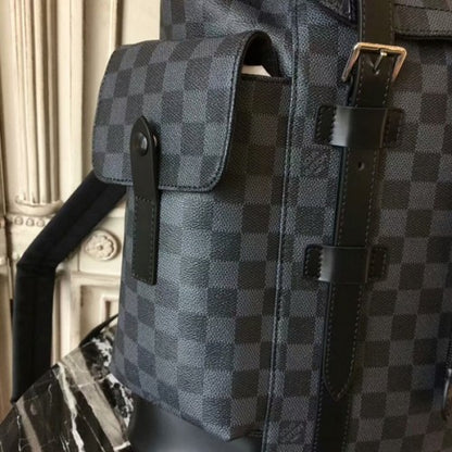 N41379 Christopher PM Backpack Damier Graphite Canvas